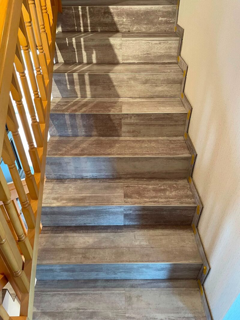 Treppe im Einfamilienhaus – nachher